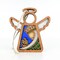 3.5" (H) Christmas Nativity Green Wise Man Ornament - Handcrafted in Texas - Mother's Angels® Christmas Angel Wings Figurine